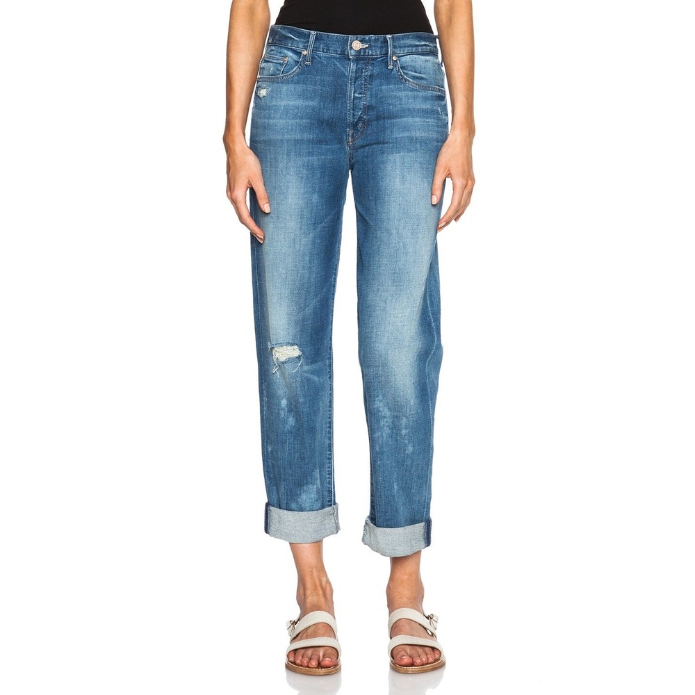 MOTHER The Brother Distressed Jeans in Getting Rowdy Women 30 (Tag 26) USA Made - Picture 1 of 14